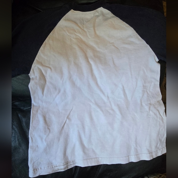 Detroit Baseball Navy Raglan Shirt Kids SzM By Magestic - Picture 7 of 7